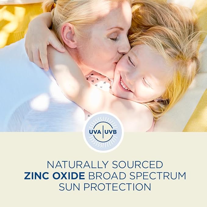 Coppertone Pure and Simple Zinc Oxide Mineral Sunscreen Lotion SPF 50, Body Sunscreen, Water Resistant, Broad Spectrum SPF 50 Sunscreen for Sensitive Skin, 6 Fl Oz Bottle