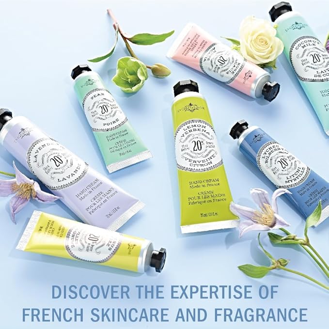 La Chatelaine 20% Shea Butter Hand Cream Travel Size, Organic Argan Oil, Moisturizing, Nourishing, Repairing, Extra-Rich Hand Lotion, Made in France, Paraben Free, 1 oz / 30ml (Sweet Almond)