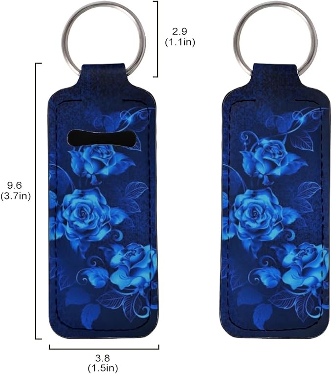 Elegant Rose Flower Print Chapstick Holder
