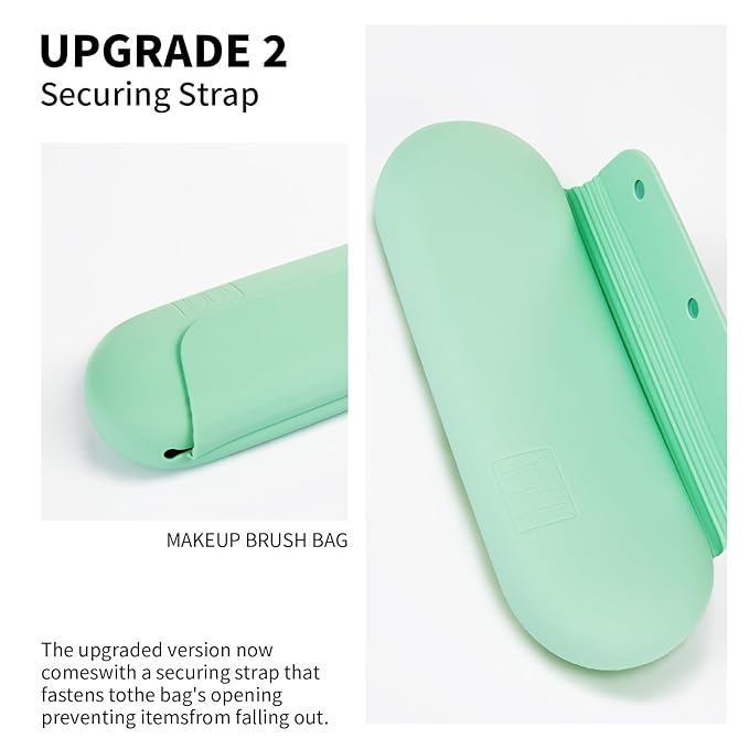 Silicone makeup brush holder travel