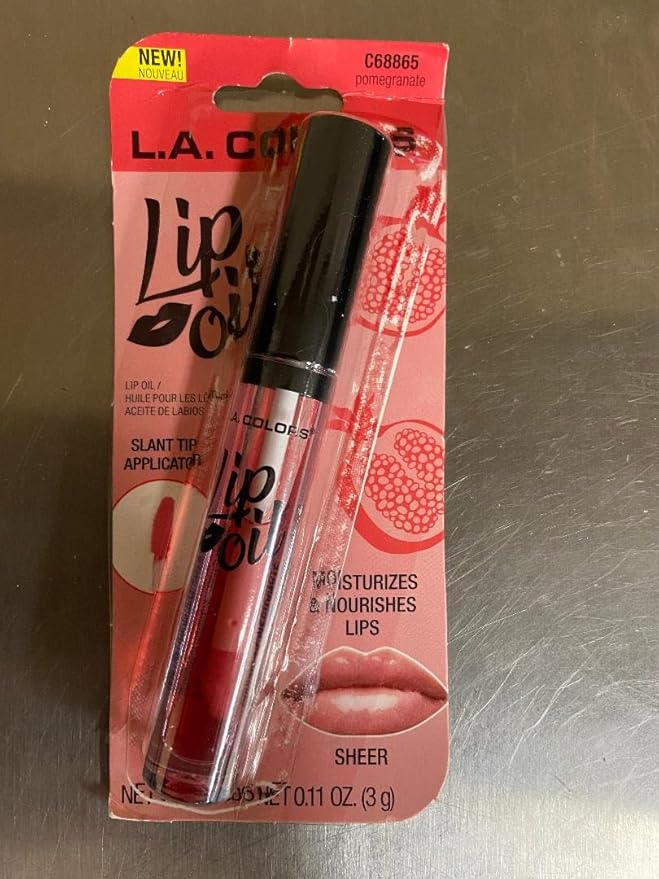 L.A.Colors Lip Oil C68865 Pomegrante .11 oz