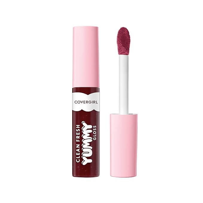 COVERGIRL Clean Fresh Yummy Lip Gloss, Sheer, Natural Scents, Vegan Formula - Acai You Later