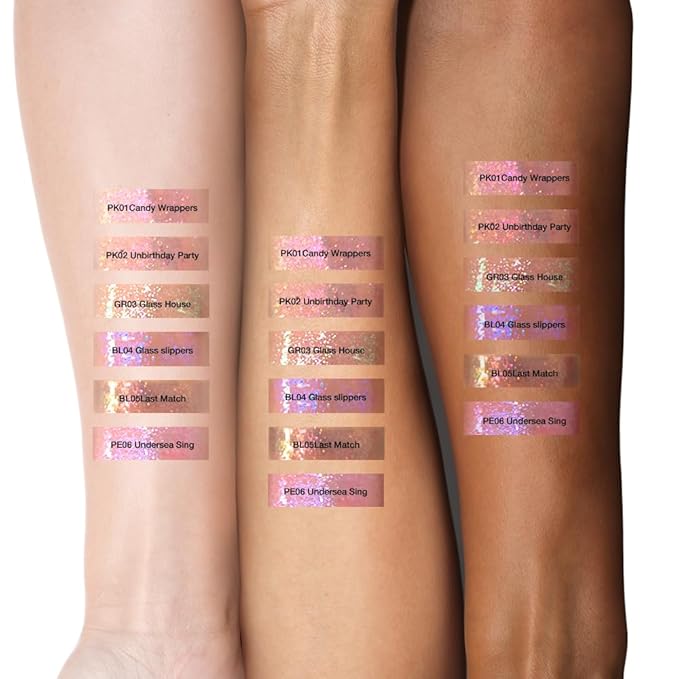 FOCALLURE Glitter Liquid Lipstick,Hydrating,Moisturizing Lip Gloss for Women,Sparkly Shimmer Lip Makeup,Long Lasting,Lightweight Formula for Lip Color and Shine,Undersea Sing