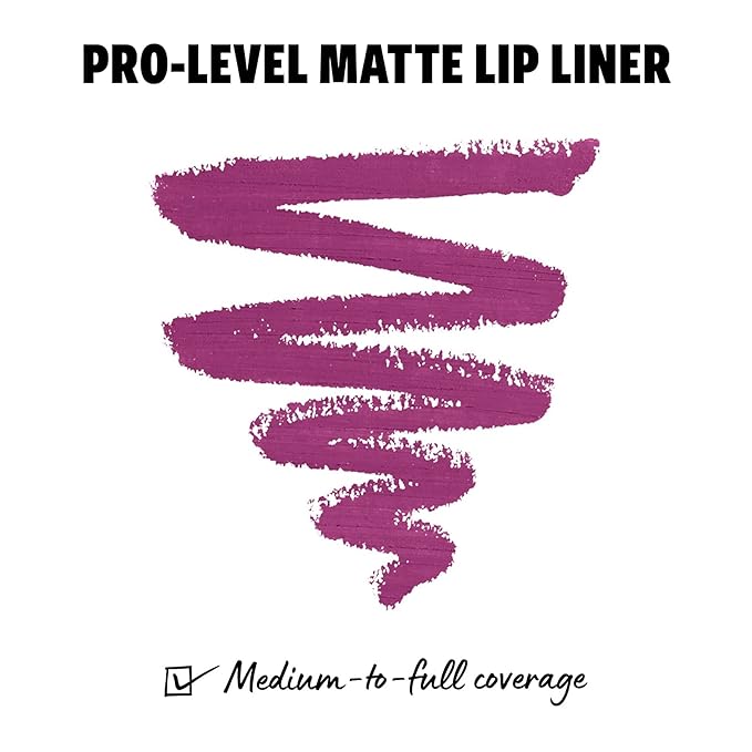 NYX PROFESSIONAL MAKEUP Suede Matte Lip Liner, Vegan Formula - Aria (Violet)