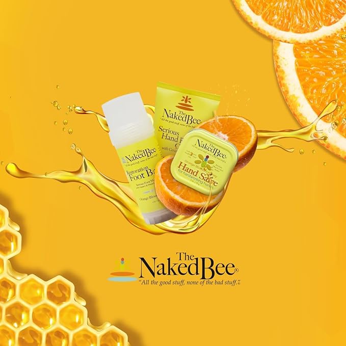The Naked Bee Ultra-Rich Body Butter, 8 Ounce, Orange Blossom Honey