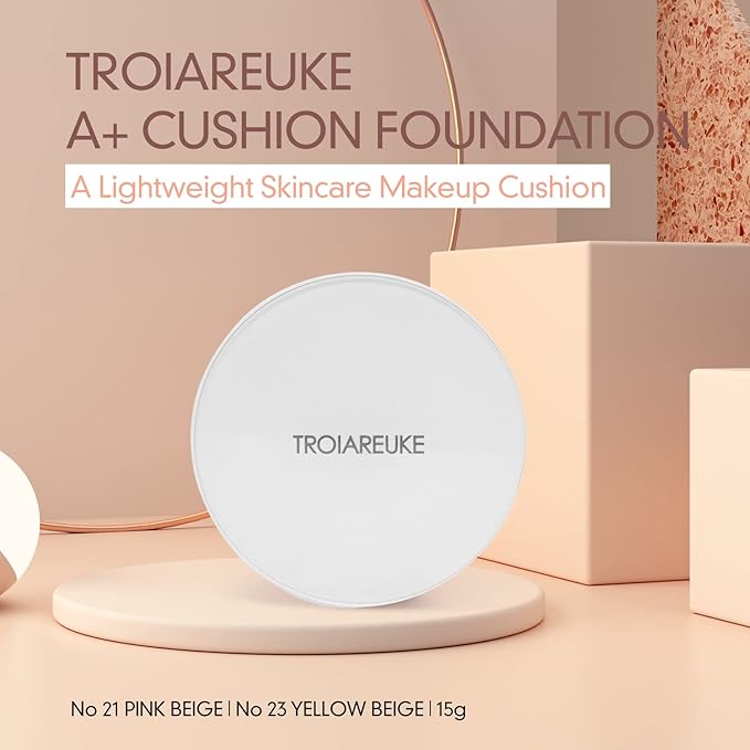 TROIAREUKE A+ Cushion Foundation (Shade 21) I Natural Coverage