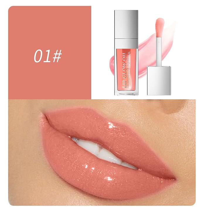 Ultimate Luxe Lip Oil Hydrating Fruit-Flavored Oils with Soft Brush for Moisturized, Full, and Radiant Lips (#01, SINGLE)