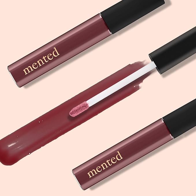 Mented Cosmetics Lip Gloss Bundle | Vegan, Paraben-Free, Cruelty-Free Gloss Topper | Long Lasting and Moisturizing Lipgloss (#1 Cran & Berry Me)