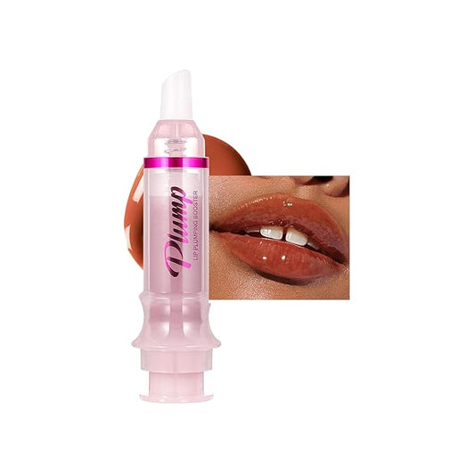 Lip Plumping Lip Gloss, High-Shine & Volumizing Lip Plumping Lip Glass Mirror Lip Glaze Lip Makeup, Long-lasting moisturizing Plump & Pout Lip Lip Gloss for Women (#06)