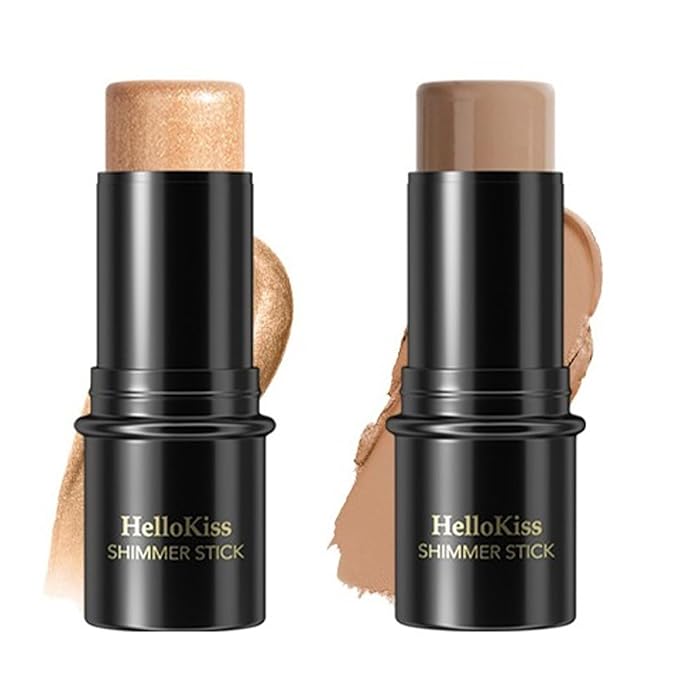 MIELIKKI 2Pcs Cream Contour Stick Makeup, Highlighter Stick