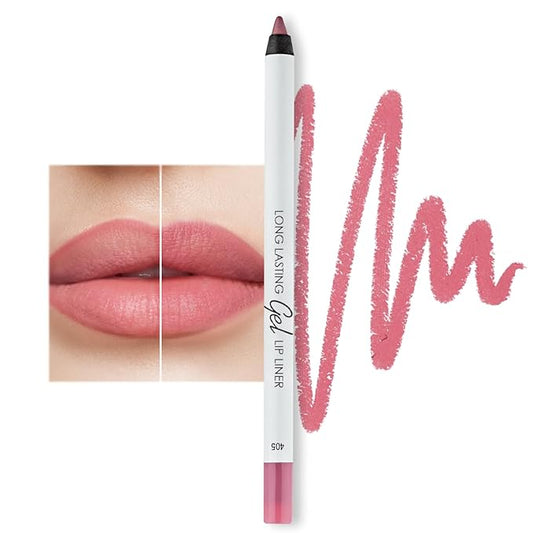 Matte Gel Lip Liner Pencil | Weightless&CreamyTexture - Sharpenable - Longwear & Waterproof - High Pigmented & Flawless Finish - Moisturizing - Cruelty-free & Paraben-Free,- 405, 1,7g/0.05oz