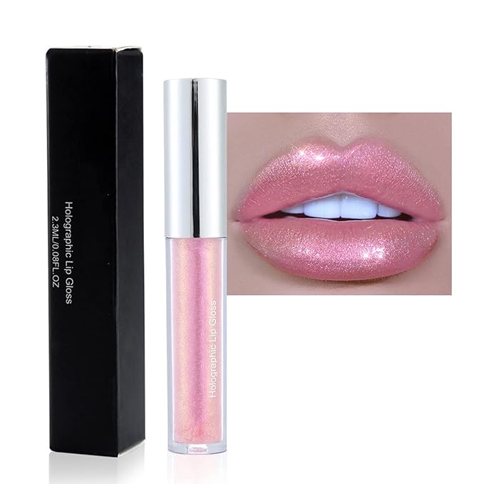Long-Lasting Shiny Liquid Lipstick, Diamond Shimmer Metallic Lip Long-Lasting