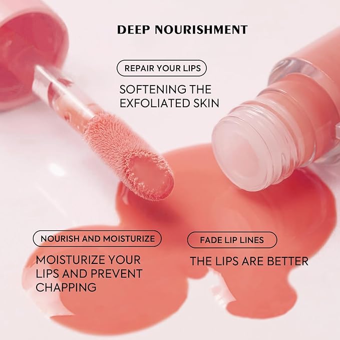 VANERIA Color Changing Lip Gloss,Clear to Pink,Fruit Flavoured Lip Changing Lip Gloss,PH Lip Color,Long Lasting Moisturizing(3.5ml/0.11Fl.Oz) (Oranges)