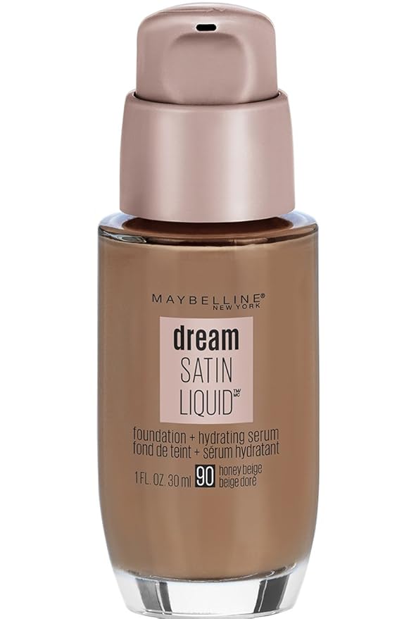 Maybelline New York Dream Satin Liquid Foundation, Honey 1 oz