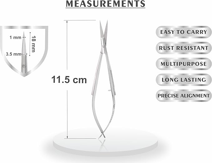 Cuticle nail scissors extra fine