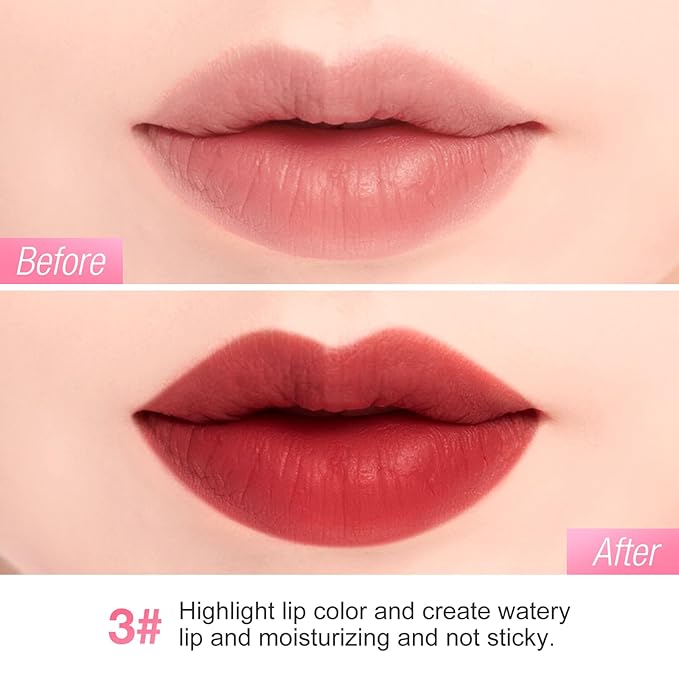 Boobeen Highly Pigmented Lip Gloss Liquid Lipstick, Multi-Use Lip and Cheek, Lightly Tinted, Lip Stain Long-Lasting, Non-sticky Matte Lips and Cheeks Color