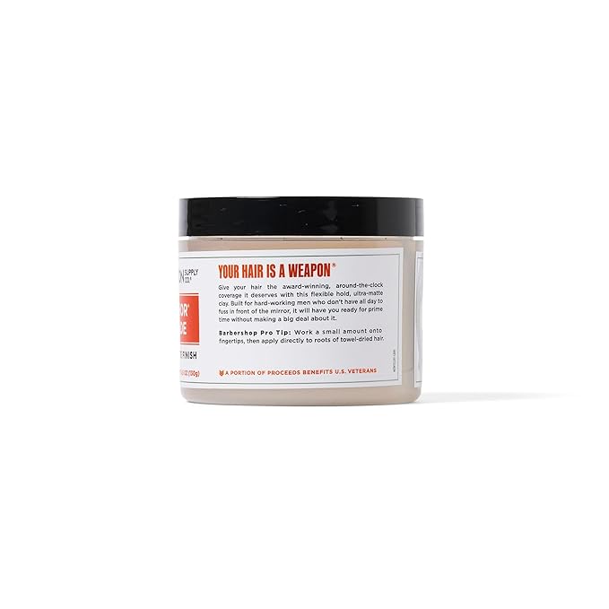 Duke Cannon Supply Co. News Anchor Clay Pomade - Flexible Hold, Matte Finish, 4 oz.