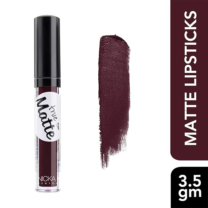 Nicka K True Matte Lip Color - NTM12 Aubergine