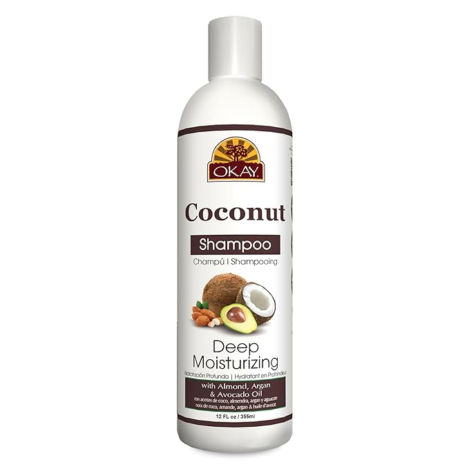 OKAY COCONUT OIL DEEP MOISTURIZING SHAMPOO 12oz / 355ml