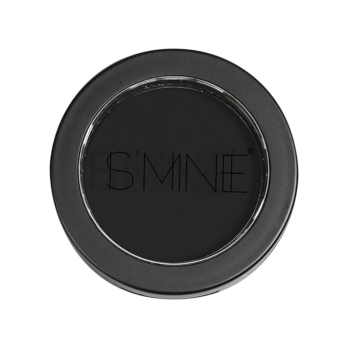 ISMINE Single Black Matte Eyeshadow Powder Palette High Pigment, Longwear, Intense Color Best Black Eyeshadow