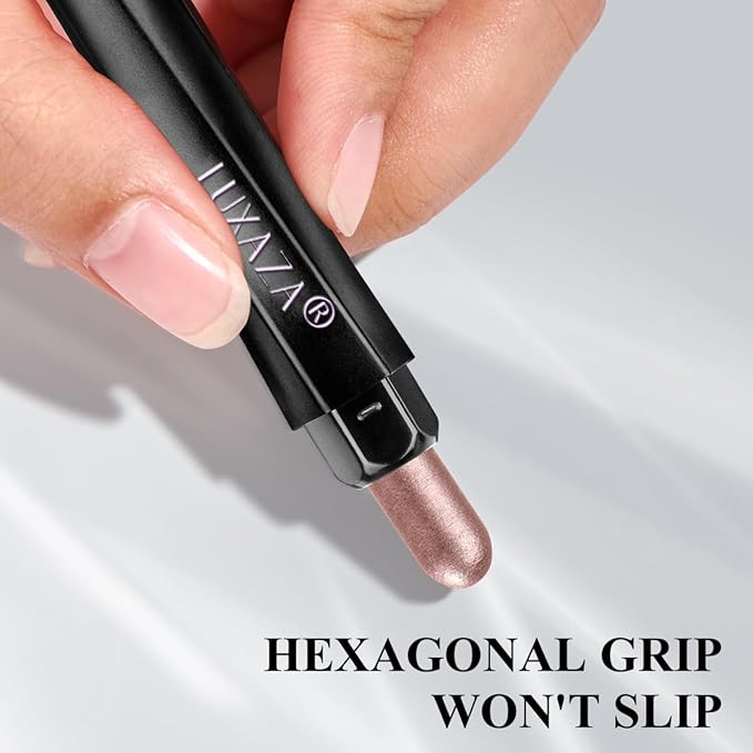 Neutral Eyeshadow Stick Makeup Set, Metallic Shimmer Matte Cream Eye Shadow Eyeliner Brightener Pencil Crayon - Classic 6PCS A004