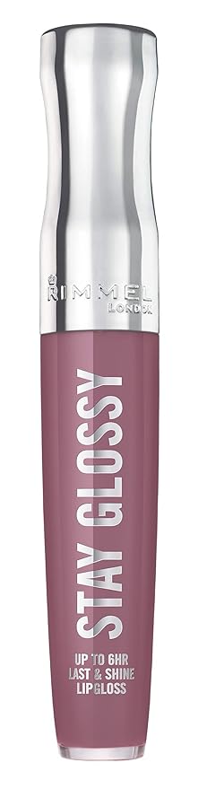 Rimmel Stay Glossy Lip Gloss Bundle - 030 Cake for Breakfast & 200 Tainted Love, .18oz Each