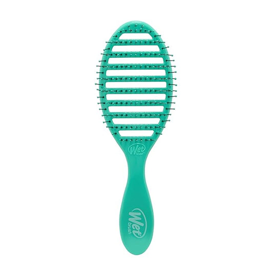 Wet Brush Speed Dry Hair Brush, Amazon Exclusive Aqua, Vented Design & Soft HeatFlex Bristles, Blow Dry Safe, Ergonomic Handle Manages Tangles & Uncontrollable Strands, Pain-Free Hair Accessories