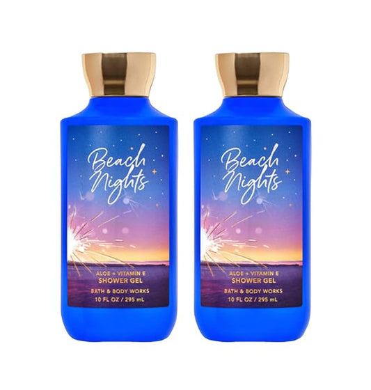 Bath & Body Works Shower Gel Gift Sets 10 Oz 2 Pack (Beach Nights)