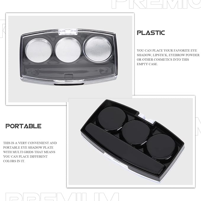 10Pcs Empty Magnetic Eyeshadow Palette Empty Eyeshadow Pans