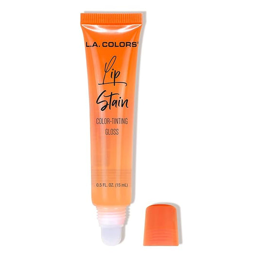 L.A. COLORS Lip Stain Color Tinting Gloss, Posh Peach CLG450