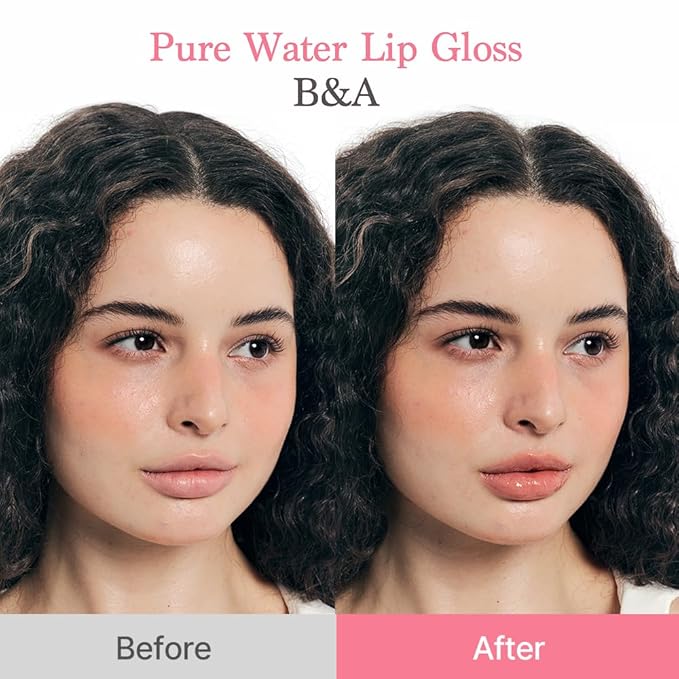 dasique Pure Water Lip Gloss 0.09 oz | Variety of Colors | Dewy Gloss | Buildable Gloss Tesxture | Non-Sticky | K-beauty (#08 Creamy Pink)