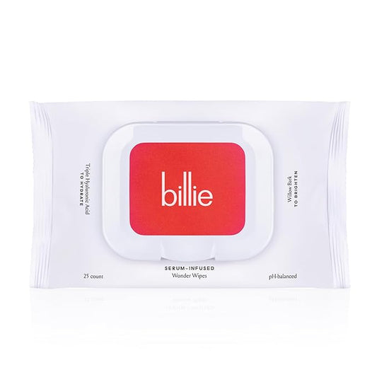 Billie - Wonder Wipes - Makeup-Removing Face Wipes - With Hyaluronic Acid and Witch Hazel - 25 count, Packaging may vary