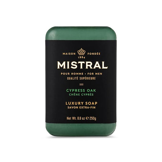 Mistral Bar Soap, Cypress Oak, Large Bar
