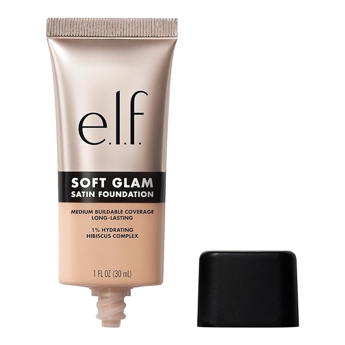 e.l.f. Soft Glam Foundation, Medium Coverage, Long-Lasting & Light Neutral
