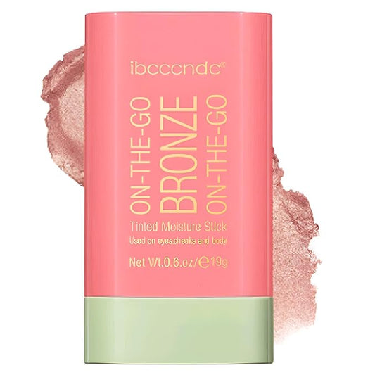 On-The-Go Bronzer Stick,Multi-Use Cream Contour Stick,Natural Long Lasting Stick,Multi-Use