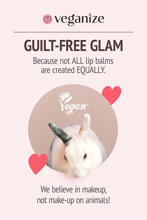 self beauty Veganize Collagen Lip Glass Balm - Hydrating Lip w/Hyaluronic Acid - Vegan Korean Lip Balm Moisturizing Lip Care – Lip Gloss Repair for Dry Cracked Lips 0.06 oz (#6 Noble Brick)