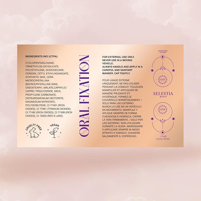 Long-Lasting & Waterproof Lip Liner Pencil – Oral Fixation – Precision Application with Sharpenable Tip (BRUHA)