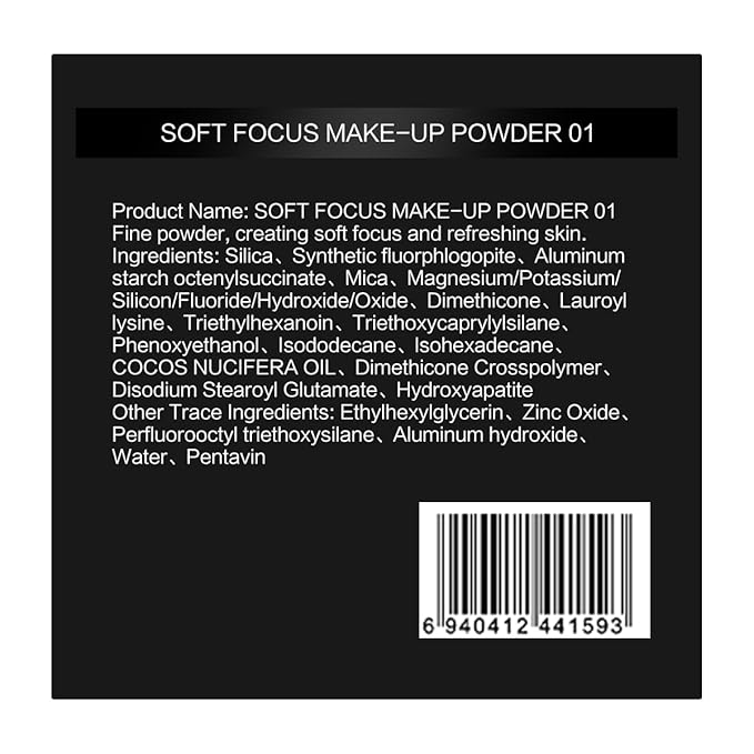 Soft Focus Loose Setting Powder, Waterproof, Matte, Oil Light Purple
