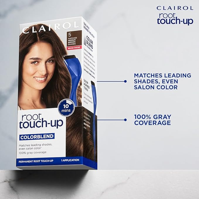 Clairol Root Touch-Up by Nice'n Easy Permanent Hair Dye, 6WN Light Chocolate Brown Hair Color, Pack of 1