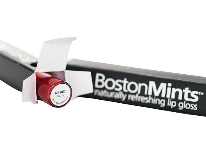 Go Sox! Lip Gloss (.25oz) -Vegan, gluten-free, cruelty-free formula with Aloe, Vitamins C & E, and a refreshing hint of spearmint extract for soft and hydrated lips.