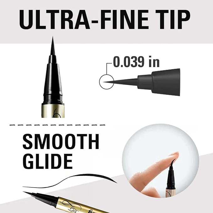 Heroine Make by KISSME Prime Waterproof Liquid Eyeliner, Stay All Day Long & Precise Eye Makeup from Japan, 03 Natural Brown 0.4mL/0.01 Fl Oz