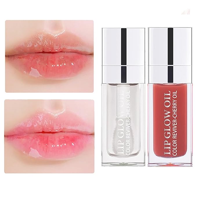 Hydrating Lip Glow Oil Set, Plumping Lip Oil Hydrating