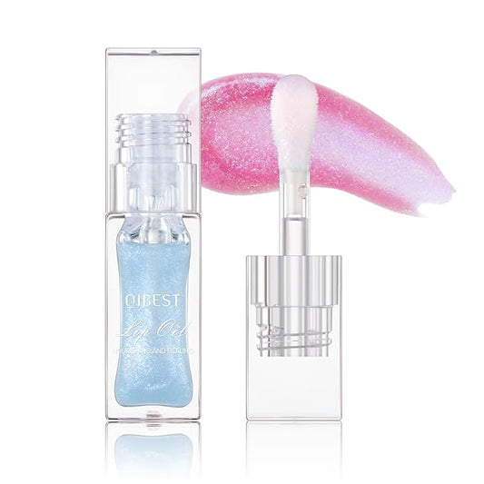 Magic Color Changing Moisturizing Lip Glow Oil Plumping Glimmer Glow Lipstick, Hydrating Lip Gloss Lip Care, Long Lasting Non-sticky Fresh Texture Lip Oil (Color Changing 02)