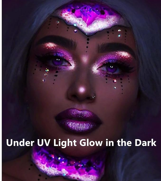 Go Ho Neon Purple Body Paint Washable(2.,),under UV 37oz