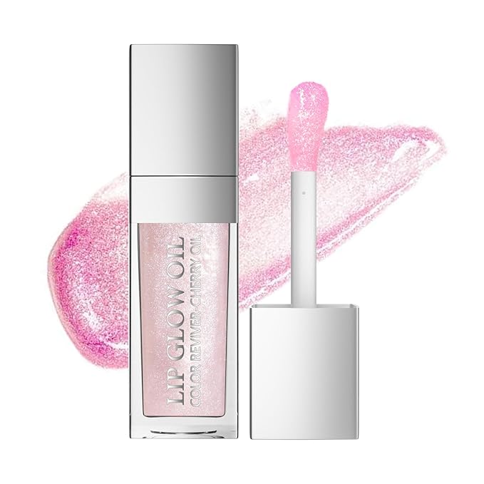 Ultimate Luxe Lip Oil Hydrating Fruit-Flavored Oils with Soft Brush for Moisturized, Full, and Radiant Lips (#07, SINGLE)