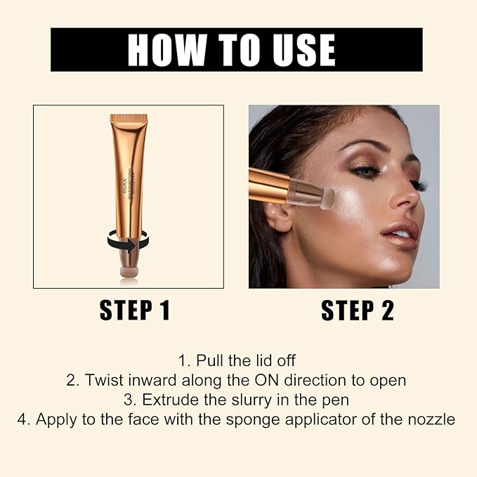 Contour Beauty Wand, Liquid Face Concealer Contouring Highlighter Contour Stick