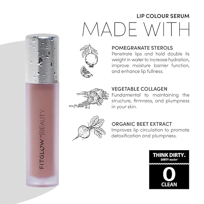 FITGLOW Beauty - Lip Color Serum | Vegan, FITGLOW