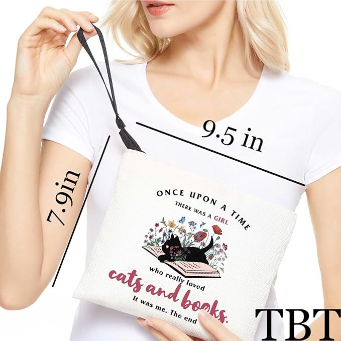 Book lovers gifts makeup bag