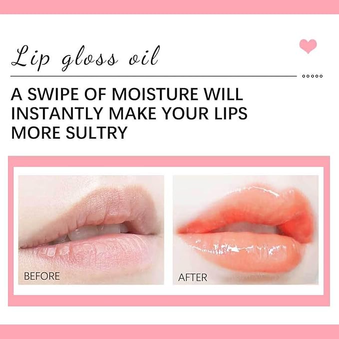 Hydrating Lip Glow Oil Set, Plumping Lip Oil Hydrating