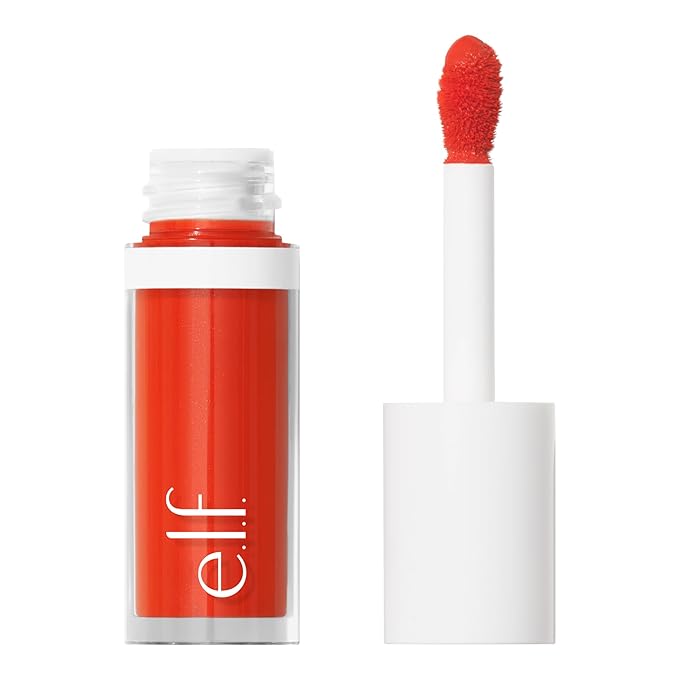 e.l.f. Camo Liquid Blush, Long-lasting Liquid Blush For Gorg Orange